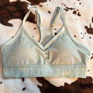 Teal PINK sports velvet bra